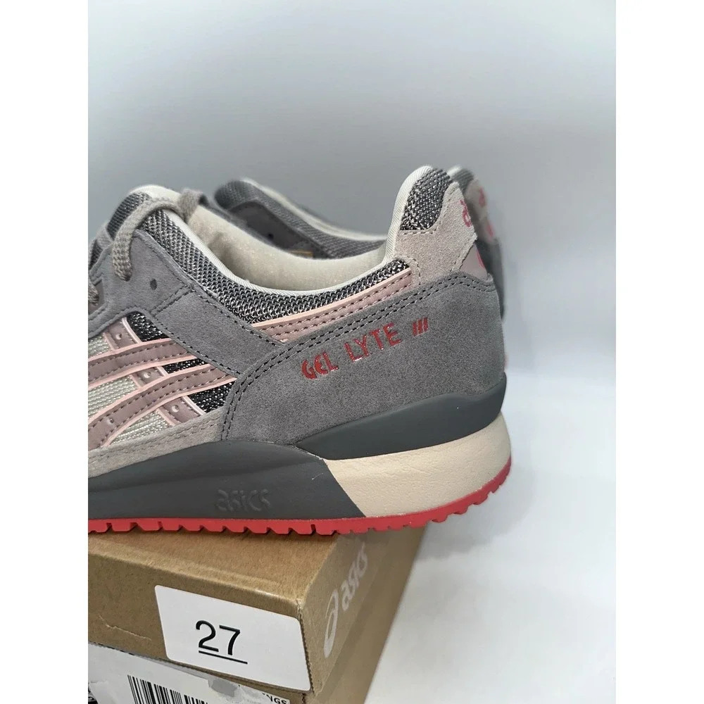 Asics - Gel Lyte 3 Oatmeal Fawn 11 Mens - Brown Beige Gray Red Custom Tried On